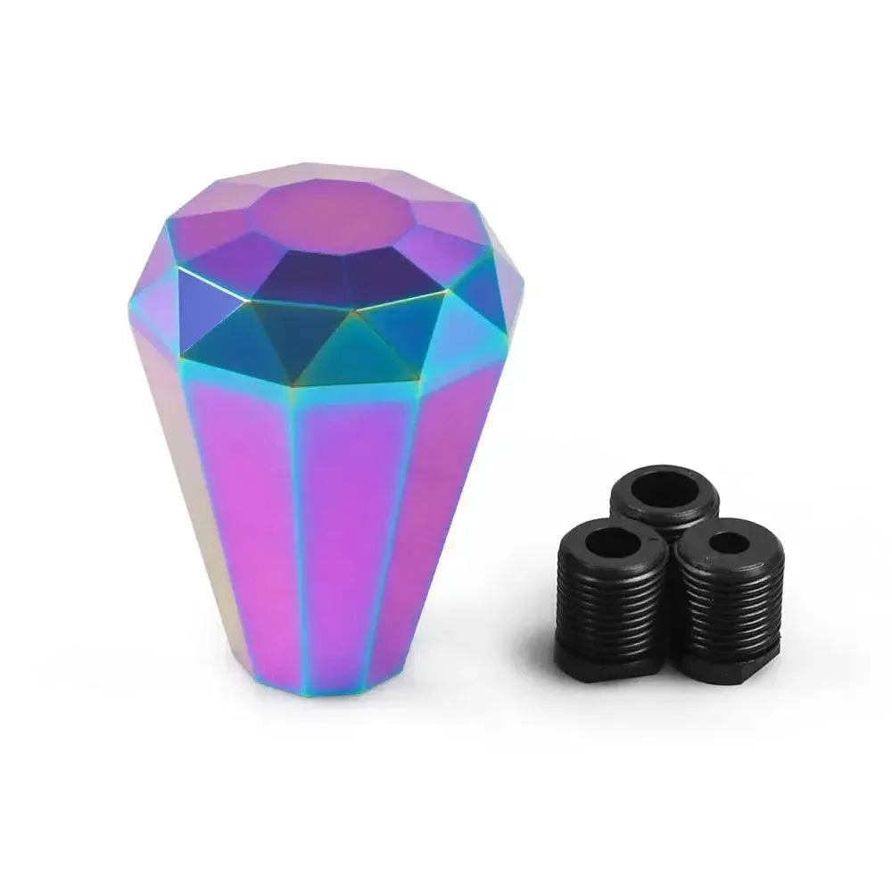 DownShift_Moto JDM VIP Style Octagon Crystal Shift Knob – 150mm Purple (8/10/12mm)
