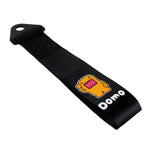 Domo Kun Black Racing Tow Strap