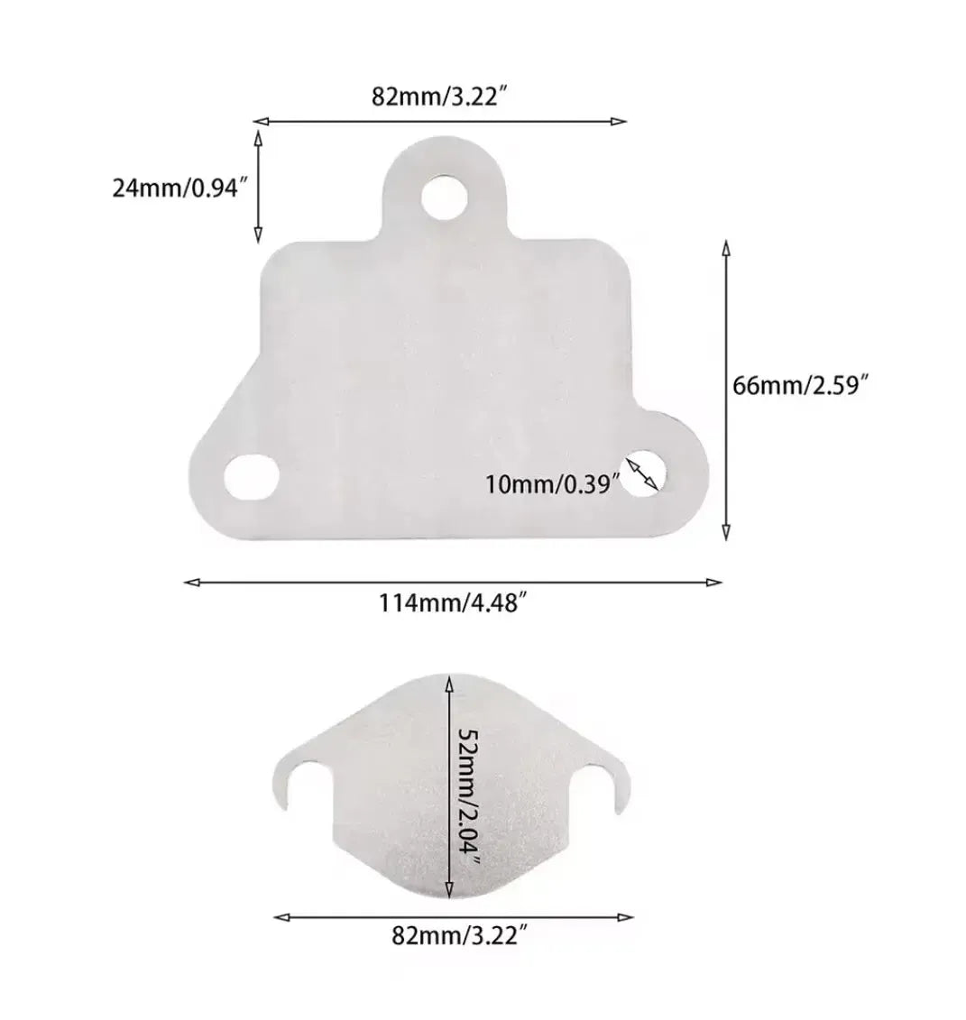 Kit AUNC EGR Kit Bypass EGR AUNC Ford Ranger PX PX2 - Plaques Acier Inox 304 - Moteurs 2.2L 4cyl Et 3.2L 5cyl Kit Plaques EGR Vide Kit AUNC EGR Kit Bypass EGR AUNC Ford Ranger PX PX2 - Plaques Acier Inox 304 - Moteurs 2.2L 4cyl Et 3.2L 5cyl Kit Plaques EGR Vide
