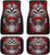 Enigmatic Samurai Mask Car Floor Mat