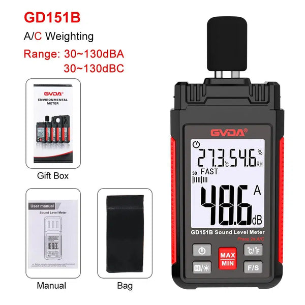 Exhaust DB Sound Level Meter