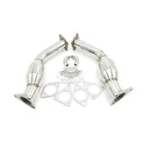 Exhaust Header Downpipe & Resonated For Nissan G37 370Z