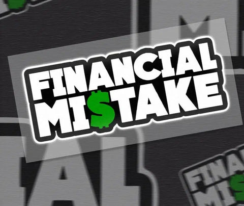 Financial Mistake Funny Car Sticker