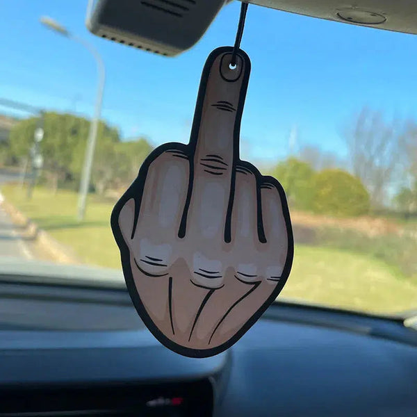 Funny One Finger Car Air Freshener Japan