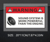 Funny Sound System Car Stickr