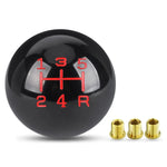 Gear Shift Knob With M8 M10 M12 Adapter 5 Speed Round Ball Replacement Shifter Automatic Manual Stick Shift Heads Universal