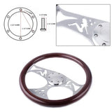 Genuine Wood Grain Steering Wheel 380mm