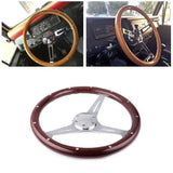 Genuine Wood Grain Steering Wheel Classic 380mm