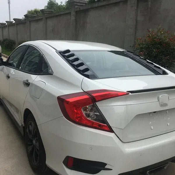 Rear Window Louver for Honda Civic 10th Gen 4DR 16-21