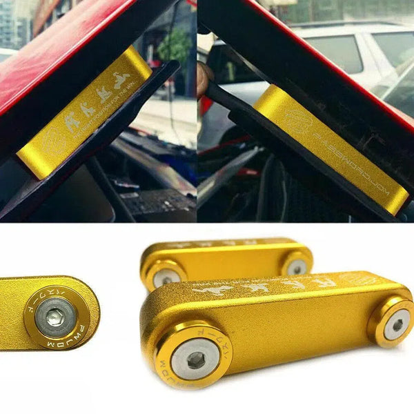 Gold JDM Hood Vent Spacer Risers Honda Civic