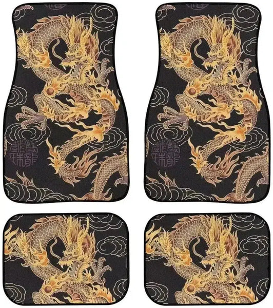 Golden Dragon JDM Car Floor Mats