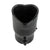 Heart Exhaust S/S Exhaust Tip: Carbon Fiber Look