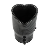 Heart Exhaust S/S Exhaust Tip: Carbon Fiber Look