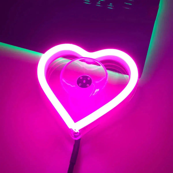 Heart Shaped Car Neon Window Light