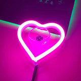 Heart Shaped Car Neon Window Light