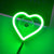 Heart Shaped Car Neon Window Light