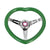 Heart Shaped Chrome Steering Wheel 350MM