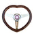 Heart Shaped Chrome Steering Wheel 350MM