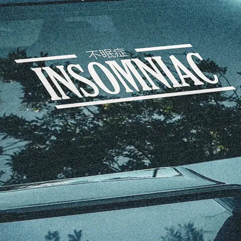JDM Insomniac Car Sticker Windscreen Decal