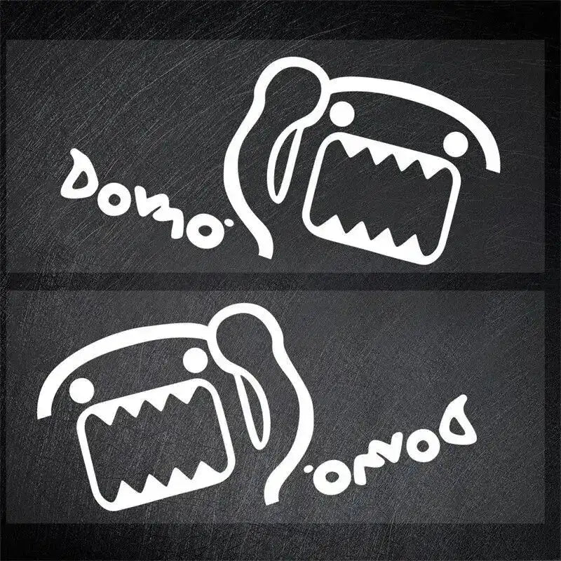 Pair Of Domo 'Blow Me' Decal Stickers – Racing JDM Style