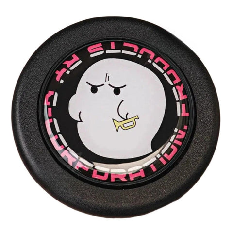 Ghost Cartoon Horn Button