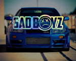 JDM Sad Boyz Car Window Decal Stickers