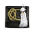 JP Fusa Gold-White Kiku Tsuna Rope Vip Charm