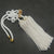 JP Fusa Gold-White Kiku Tsuna Rope Vip Charm