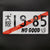 Japanese License Plate JDM Racing Number Retro