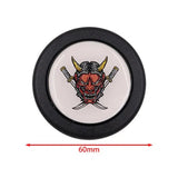 Japanese Oni mask Horn Button