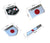 Japanese Stickers Decal Flag Emblem Badge