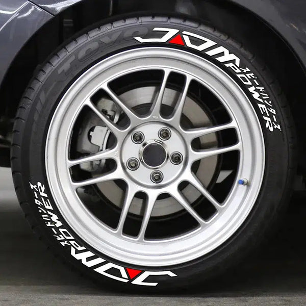 Japanese Tire Letters Decals