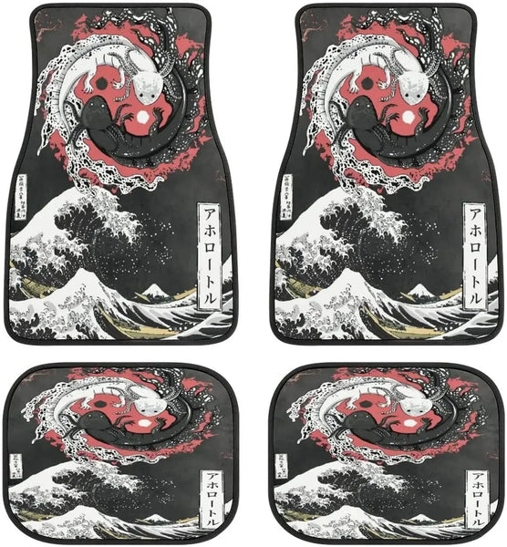 Japanese Wave Yin Yang Car Mats