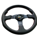 Jdm Mugen Steering Wheel 350mm 14in Leather