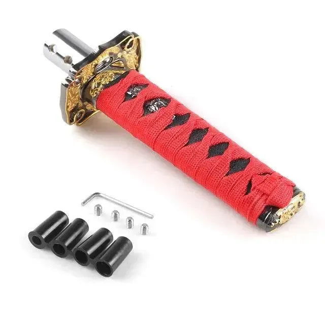 katana gear shift knob Katana Samurai Sword Shift Knob 20cm / Black/Red