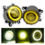 LED Angel Eye Fog Lamps DRL for Honda City Grace 2014-2019