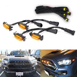 LED Front Light Grill Mount For 2016-up Toyota Tacoma w/TRD Pro Grill ONLY JDM Performance