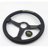 Limitless 14" Leather Steering Wheel - Blue Stitch