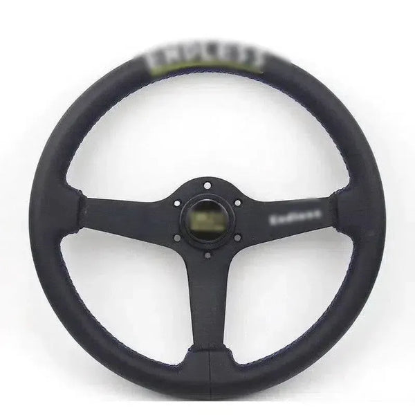 Limitless 14" Leather Steering Wheel - Blue Stitch