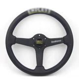 Limitless 14" Leather Steering Wheel - Blue Stitch
