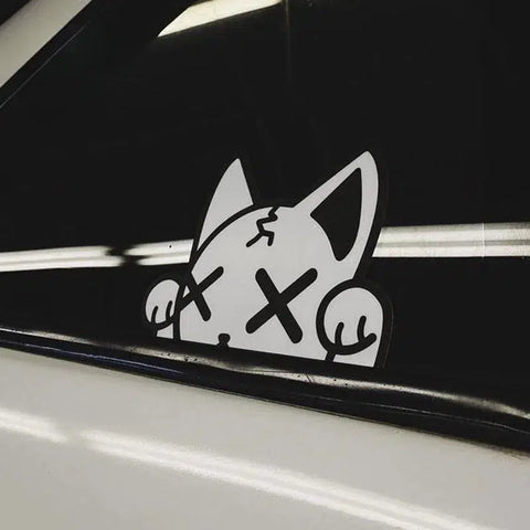 Maneki Neko Xx Eye Car Sticker