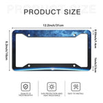 Metal License Plate Frame Alloy Galaxy Space Universe