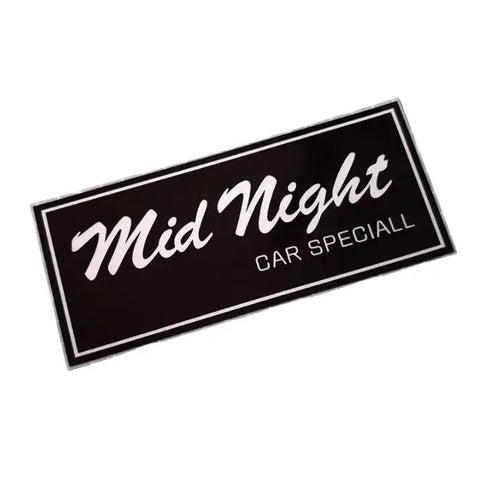 Mid Night Racing Sticker Mid Night Car Special Slap Sticker
