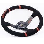 Mugen 350mm Suede Jdm Deep Dish Steering Wheel For Honda JDM Performance