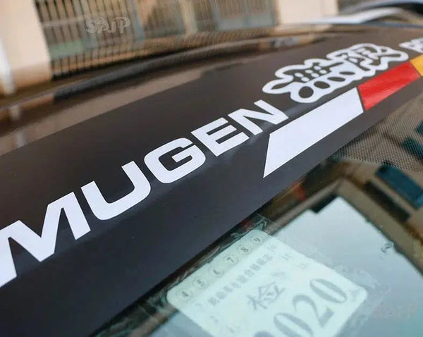 Mugen Front Windshield Sun strip Sticker