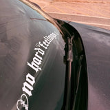 No Hard Feelings Windshield Decal Car