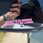 Objects in Mirror Appear to be Losing Car Sticker