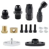 Oil Drain & Feed Line Kit w/ Oil Pan Flange for T3 T4 T04E T60 T70