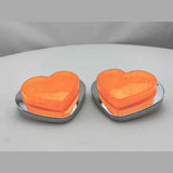 Orange LED Heart Shape Side Marker Indicators (Pair)