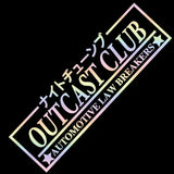 Outcast Club Car Stickers JDM Windshield Decal